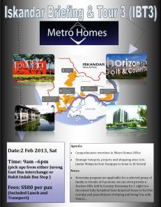 Iskandar Property Briefing Day Tour Flyer